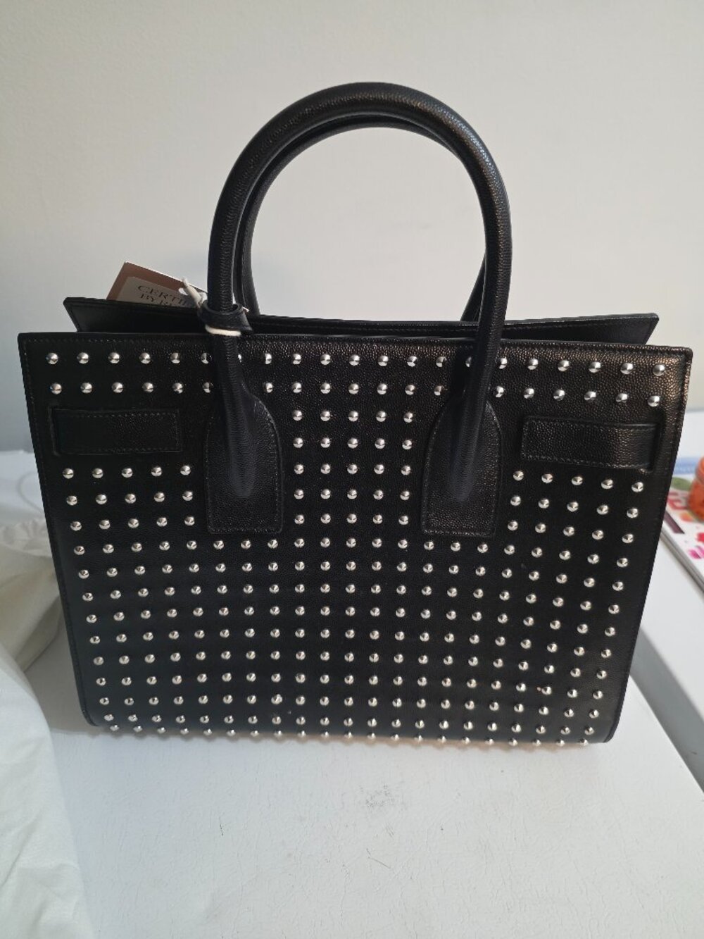 SAINT Laurent Studded Bag. New Without Tags.